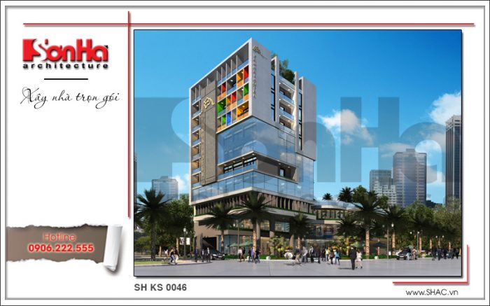 Thiết kế khách sạn 3 sao đẹp – KS 0009 14 Phương án thiết kế cải tạo khách sạn tiêu chuẩn quốc tế 3 sao Vân Hải tại Quảng Ninh