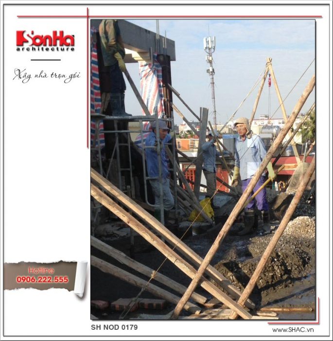 2 Ảnh thực tế thi công nhà ống hiện đại đẹp tại hải phòng sh nod 0179