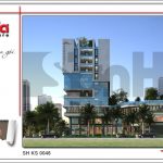 2 Mẫu kiến trúc khách sạn 4 sao đẹp tại quảng ninh sh ks 0046