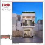 2 Thiết kế kiến trúc mặt tiền nhà phố hiện đại tại hải phòng sh nod 0180