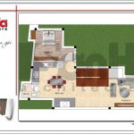 3 Mặt bằng công năng tầng 1 nhà phố hiện đại tại hải phòng sh nod 0180