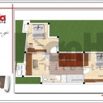 4 Mặt bằng công năng tầng 2 nhà ống hiện đại đẹp tại hải phòng sh nod 0180