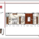 5 Mặt bằng tầng 3 nhà ống hiện đại tại hải phòng sh nod 0179