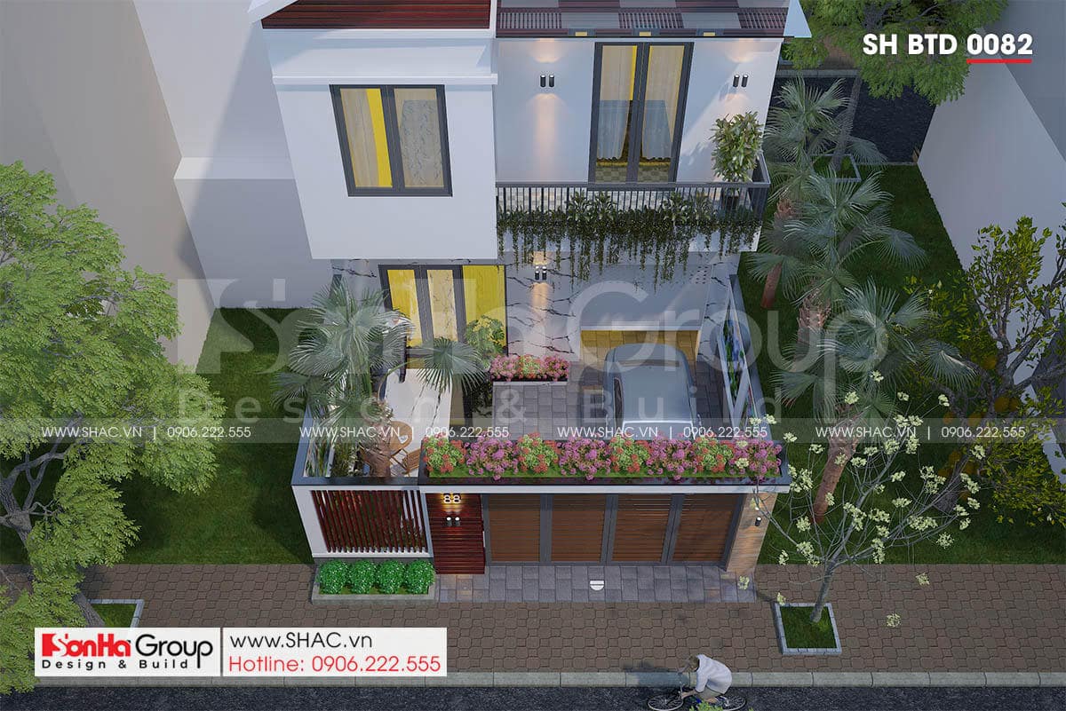 biệt thự 2 tầng 4 phòng ngủ