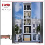 1 Thiết kế kiến trúc mặt tiền nhà ống hiện đại tại hải phòng sh nod 0181