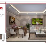 1.Thiết kế nội thất phòng khách bếp ăn tòa nhà căn hộ cho thuê tại sài gòn SH VP 0033