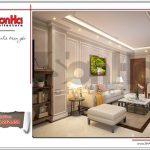 1.Thiết kế nội thất phòng khách tòa nhà căn hộ cho thuê tại sài gòn SH VP 0033