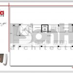 2.Mặt bằng công năng tầng hầm tòa nhà căn hộ cho thuê tại sài gòn SH VP 0033