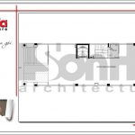 3.Mặt bằng công năng tầng 1 tòa nhà căn hộ cho thuê tại sài gòn SH VP 0033