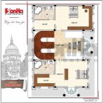 4 Mặt bằng công năng tầng 2 biệt thự lâu đài tại đà nẵng sh btld 0032