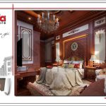 4 Mẫu nội thất phòng ngủ tầng 1 biệt thự lâu đài cổ tại đà nẵng sh btld 0031