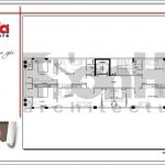 5.Mặt bằng công năng tầng 2 tòa nhà căn hộ cho thuê tại sài gòn SH VP 0033