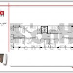 8.Mặt bằng công năng tầng 6 tòa nhà căn hộ cho thuê tại sài gòn SH VP 0033