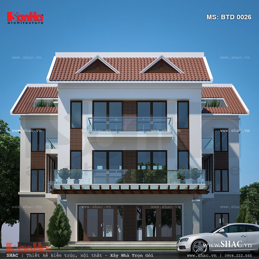 Biệt thự 4 tầng 100m2 biệt thự 100m