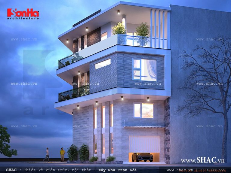 biệt thự 4 tầng hiện đại mẫu biệt thự 4 tầng đẹp