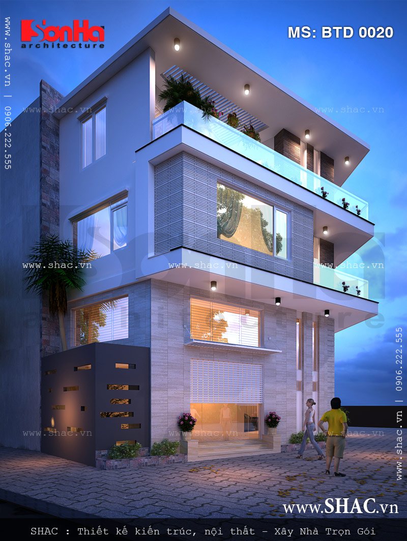 biệt thự 4 tầng hiện đại mẫu biệt thự 4 tầng đẹp