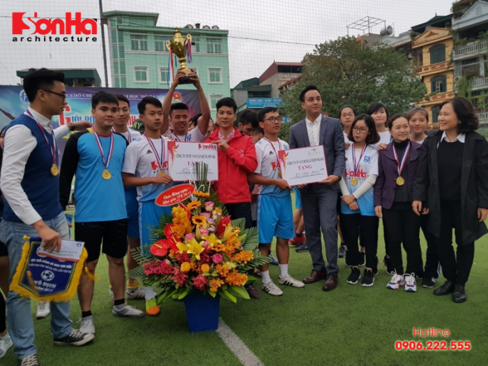 Sơn Hà Architecture tự hào đồng hành cùng giải bóng đá sinh viên Đại học mở Hà Nội (1)