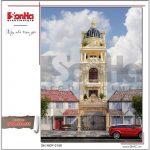 2 Mẫu kiến trúc mặt tiền nhà phố pháp đẹp tại hải phòng sh nop 0156