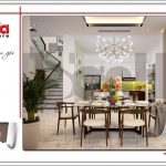 2 Mẫu nội thất phòng bếp ăn biệt thự khu đô thị vinhomes hải phòng