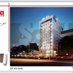 3 Phối cảnh kiến trúc ban đêm phương án 1 khách sạn đẹp tại hải phòng sh ks 0049