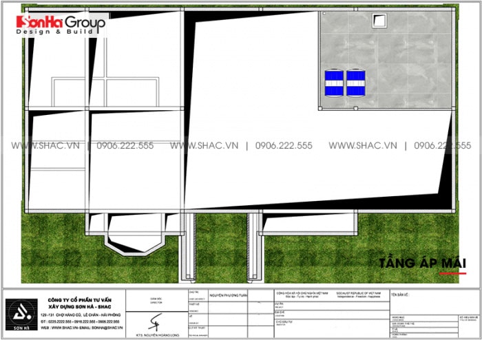 biệt thự 1 tầng 4 phòng ngủ