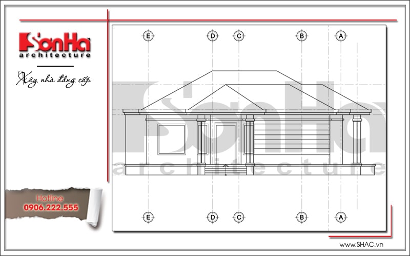biệt thự 1 tầng 4 phòng ngủ