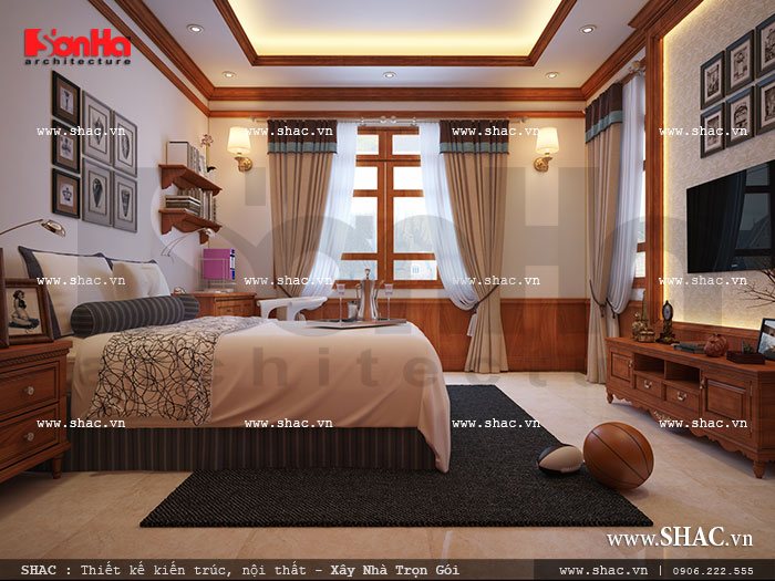 biệt thự 1 tầng 4 phòng ngủ