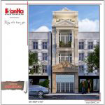 1 Thiết kế kiến trúc mặt tiền nhà ống pháp đẹp tại quảng ninh sh nop 0157