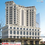 2 Mẫu kiến trúc khách sạn tân cổ điển pháp 4 sao tại quảng ninh sh ks 0050