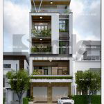 1 Thiết kế kiến trúc nhà ống hiện đại tại hải phòng sh nod 0182