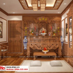 11 Thiết kế nội thất phòng thờ nhà ống cổ điển 3 tầng tại hải phòng sh nop 0159