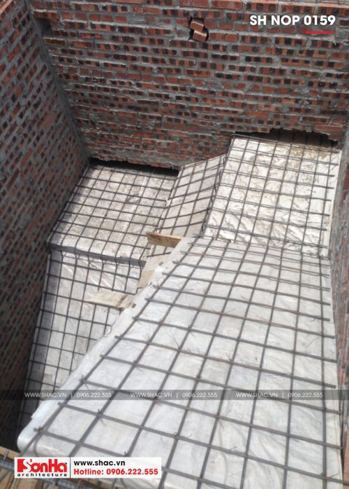 2 Ảnh thực tế thi công nhà ống cổ điển 3 tầng tại hải phòng sh nop 0159