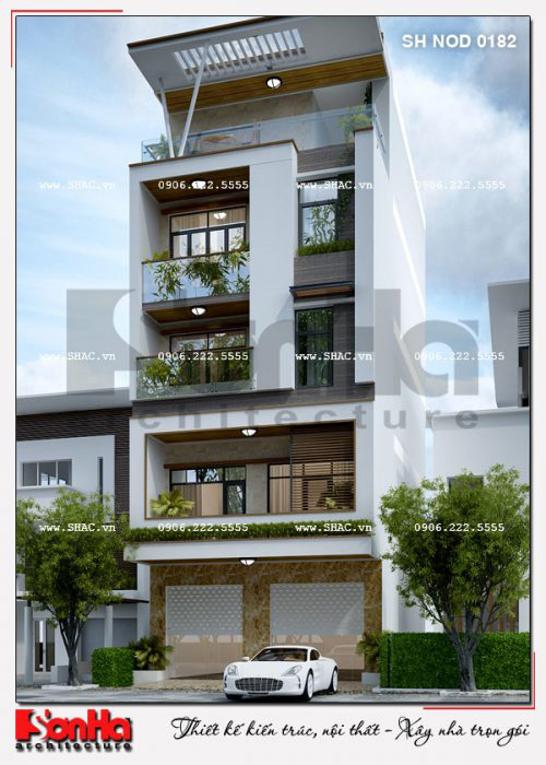 2 Mẫu kiến trúc nhà phố hiện đại tại hải phòng sh nod 0182