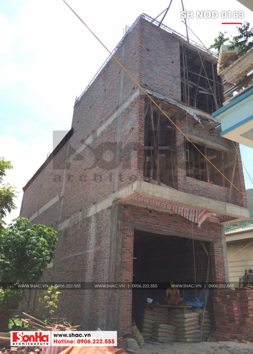 3 Ảnh thực tế nhà ống hiện đại 4 tầng tại quảng ninh sh nod 0183