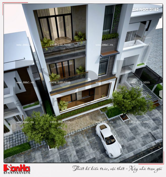 3 Thiết kế kiến trúc nhà ống hiện đại đẹp tại hải phòng sh nod 0182