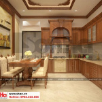 3 Thiết kế nội thất phòng bếp ăn nhà ống kiến trúc pháp tại hải phòng sh nop 0159