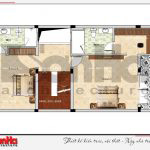 6 Mặt bằng công năng tầng 3 nhà phố hiện đại tại hải phòng sh nod 0182