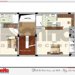 7 Mặt bằng công năng tầng 4 nhà ống hiện đại đẹp tại hải phòng sh nod 0182