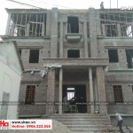1 Ảnh thực tế thi công biệt thự lâu đài đẹp tại hải dương sh btld 0034