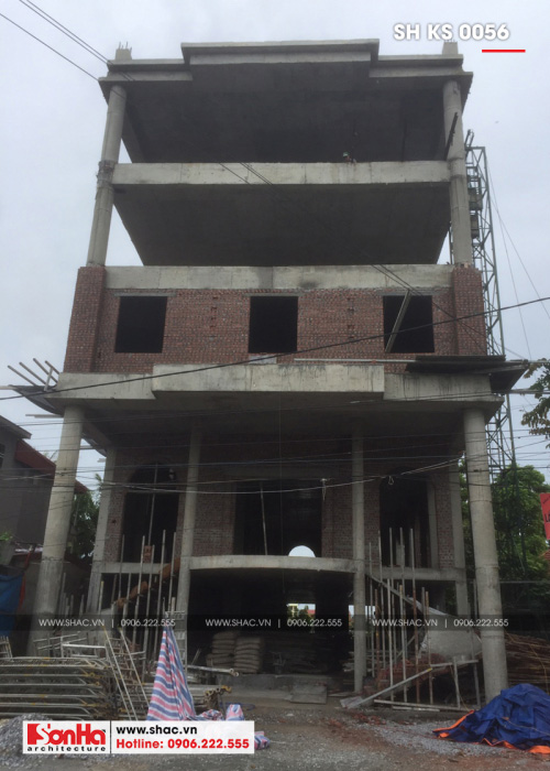 1 Ảnh thực tế thi công khách sạn 3 sao tại hải phòng sh ks 0056