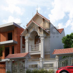 1 Thiết kế kiến trúc nhà ống tân cổ điển pháp đẹp tại ninh bình sh nop 0162