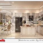11 Thiết kế nội thất phòng bếp ăn biệt thự tân cổ điển khu đô thị vinhomes imperia hải phòng