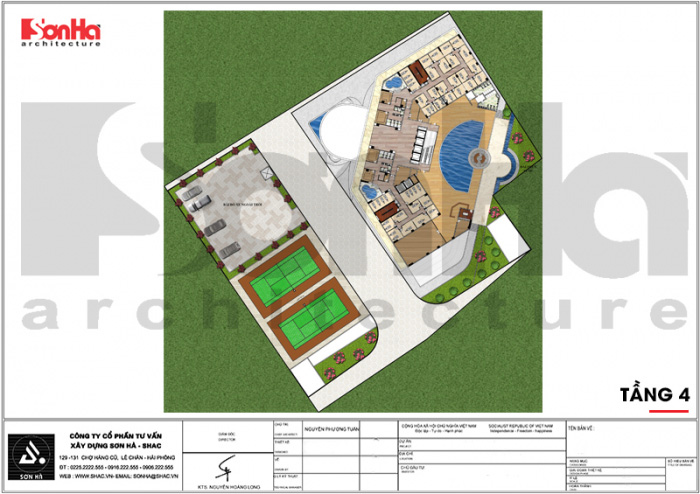 12 Mặt bằng công năng tầng 4 khách sạn 5 sao tại hạ long sh ks 0055