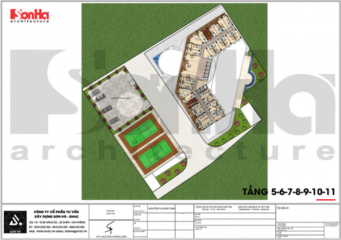 13 Mặt bằng công năng tầng 5 6 7 8 9 10 11 khách sạn 5 sao tại hạ long sh ks 0055