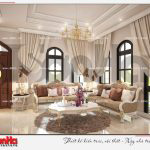 13 Thiết kế nội thất phòng khách biệt thự tân cổ điển khu đô thị vinhomes imperia hải phòng