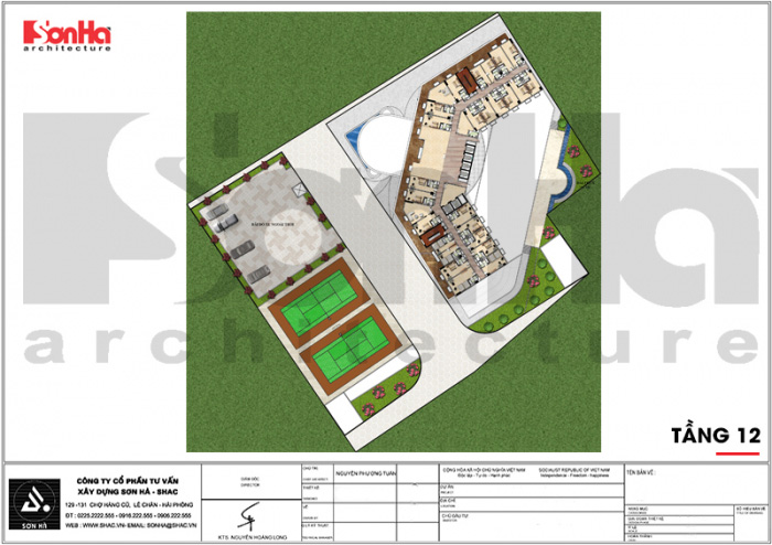 14 Mặt bằng công năng tầng 12 khách sạn 5 sao tại hạ long sh ks 0055