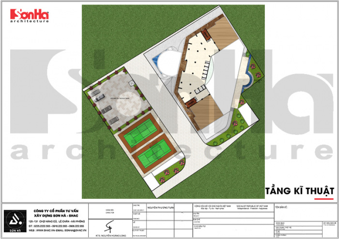 15 Mặt bằng công năng tầng kĩ thuật khách sạn 5 sao tại hạ long sh ks 0055