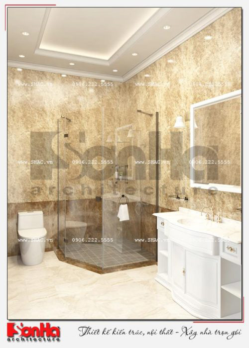 17 Mẫu nội thất phòng tắm wc biệt thự tân cổ điển khu đô thị vinhomes hải phòng