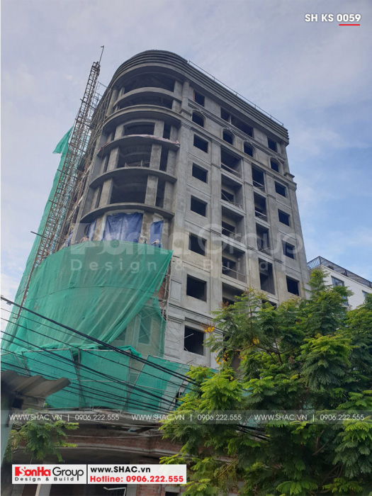 2 Ảnh thực tế thi công khách sạn 3 sao đẹp tại đà nẵng sh ks 0059