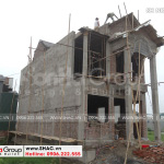 2 Ảnh thực tế thi công nhà phố 3 tầng tân cổ điển tại ninh bình sh nop 0162